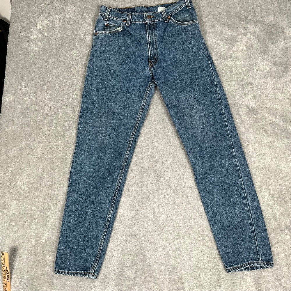 Vintage Y2K Levi's 550 Jeans Men's 32x32 Tag 34x34 Medium Wash Blue Denim USA